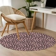thumbnail image 4 of Small Round Rug 3Ft Washable Non-Slip, Pink Black Circle Area Rugs for Living Room Bedroom, Elegant Modern Abstract Art Luxury Indoor Floor Mats Carpet Runner for Home Decor, 4 of 8