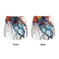 thumbnail image 6 of Uemuo Colorful Floral Jellyfish Pattern Women's Athletic Shorts High Waisted Running Shorts with Liner Pockets Gym Elastic Workout Shorts-, 6 of 9