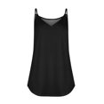 thumbnail image 4 of kytmyeq Women Summer V Neck Tank Tops Loose Fit Sleeveless Spaghetti Strap Shirts, 4 of 5