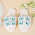 thumbnail image 6 of uublik Womens Fuzzy Slippers Indoor Home Slippers House Slippers Open-Toe Breathable Winter Indoor Slippers, White, 6 of 7