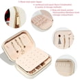 thumbnail image 3 of Santa Claus Velvet Portable Storage Box with Removable Compartment – Gift-Ready, Earring Holder Jewelry Box and Jewelry Organizer, 3 of 7