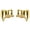 Gold, variant on Silver Stainless Steel Vampire Fangs for Adults with Heart Rhinestones,Fake Vampire Teeth Accessory for Halloween Party