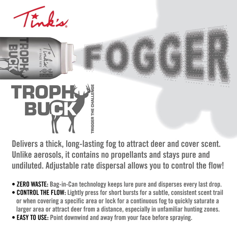 Tink's Synthetic Trophy Buck Dominant Buck Urine Hot Shot Fogger