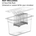 thumbnail image 2 of LIPAVI Sous Vide Container Model C5 \u2013 1.75 Gallon, 12.7 X 7 Inch, Height 8 Inch. Strong, Clear Polycarbonate. Matching Lids for Anova, Nomiku, Sansaire. Matching Sous Vide Rack LIPAVI Model L5, 2 of 8