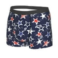 thumbnail image 2 of Balery USA Stars Men's Boxer Briefs, Soft and Breathable Cotton Underwear with nylon Waistband-Large, 2 of 9