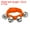 Orange, variant on Unique Bargains 4pcs Wrist Bells, Jingle Bells Ankle Bells Percussion Instruments Musical Rhythm for Party Christmas, Green