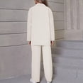 thumbnail image 4 of Birdeem Cardigan à Manches 3/4 pour Femmes, Ensemble Haut+pantalon Décontracté, 4 of 4