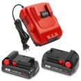 thumbnail image 1 of Cargador de batería KOOMICY 3.0 Ah 18 V, paquete de 2 con cargador, 1 of 7