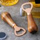thumbnail image 3 of Abridor de de Cerveza de Acero Inoxidable con Manejar de Madera, Utensilios de Cocina, Regalo de Aniversario de Boda, Rosa, 3 of 5