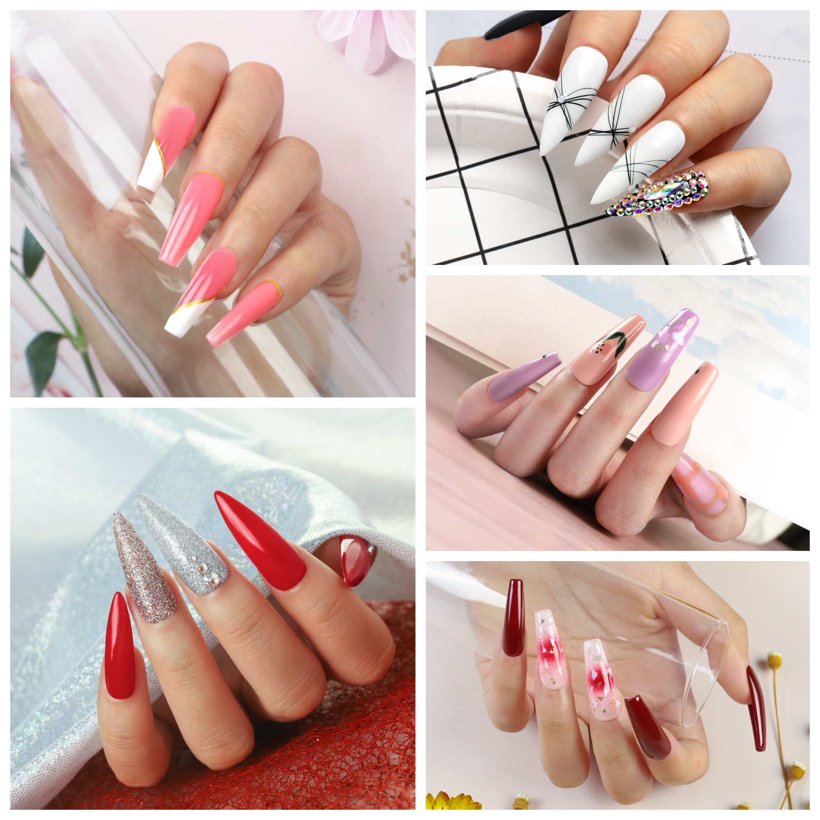 COSCELIA Gel Nail Polish Kit with U V Light Starter Kit and Drill 15PC Gel Nail Polish 3 Colors Poly Extension Gel Kit Top Base Coat Nail Art Rhinestone Gift DIY at Home