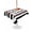 White, variant on Outdoor Tablecloth with Umbrella Hole for Patio/Picnic/Party/Camping, Black White Striped Waterproof Table Cloth Square Cover Washable, Basketball Stripes Farmhouse Art (54"x 54")