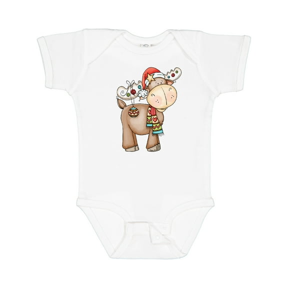 Inktastic Christmas Molly Moose Boys or Girls Baby Bodysuit