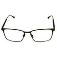 thumbnail image 4 of John Varvatos Mens Titanium Metal Rectangle Eyeglass Frames V179 Matte Gun 56mm, 4 of 6