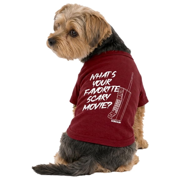 Blended Clothing Scream Licensed Dog Tee Red Dhalia X-Small