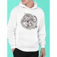thumbnail image 2 of Chinese Dragon Yin Yang. Hoodie Men -Image by Shutterstock, Male x-Large, 2 of 4