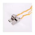 thumbnail image 4 of 24 piezas de silbatos de metal con cordón, silbatos de entrenamiento de árbitros de competición, accesorios deportivos escolares para árbitros de salvavidas de playa, 4 of 5
