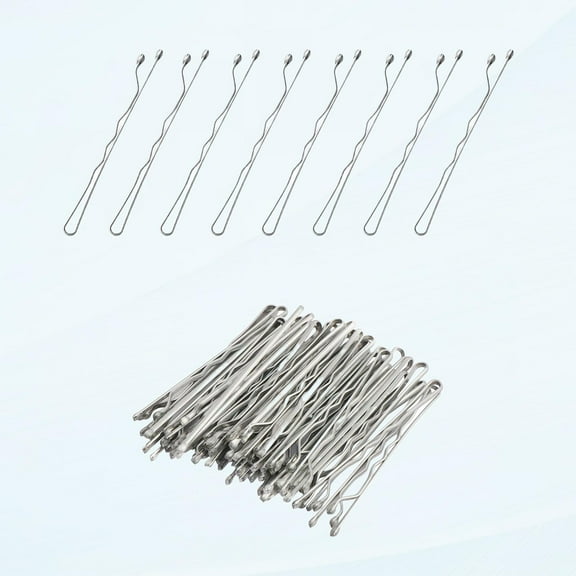 Hair Pins, 50pc Silver Bobby Pins Hair Grips, Ideal for Fine Hair - No Scaling (5cm)