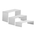 thumbnail image 2 of jinwen 3 Pieces Riser Display Stands Display Shelf for Dessert Collectibles Perfume Mirrored, 2 of 9