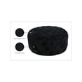 thumbnail image 2 of Meridian Furniture Addison Button Tufted Black Velvet Ottoman and Bench, 2 of 4