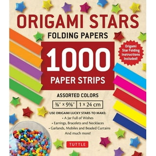540 Sheets Origami Stars Paper Strips 27 Colors Folding Paper