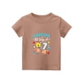 thumbnail image 5 of DORKASM Kids 'I Survived 100 Days of 7' Graphic Tee: 100 Days of School Short Sleeve Shirt Coffee 160, 5 of 5