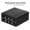 thumbnail image 3 of 3-Way Stereo XLR Passive Audio Signal Switcher Selection Switch Balanced 3 in 1 Out Audio Selector Audio Select Switcher,1 x Audio Select Switcher,Black, 3 of 6