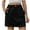 Black, variant on Ndbuld Women's Mini High Waisted Skirt Women's Denim Workwear Pocket Skirt Casual Drawstring Elastic Waist Short Skirt Summer Clearance,Army Green,M