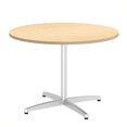 thumbnail image 1 of Mobilier d'Affaires Bush Table de Conférence Ronde en Métal X Base en Érable, 1 of 7