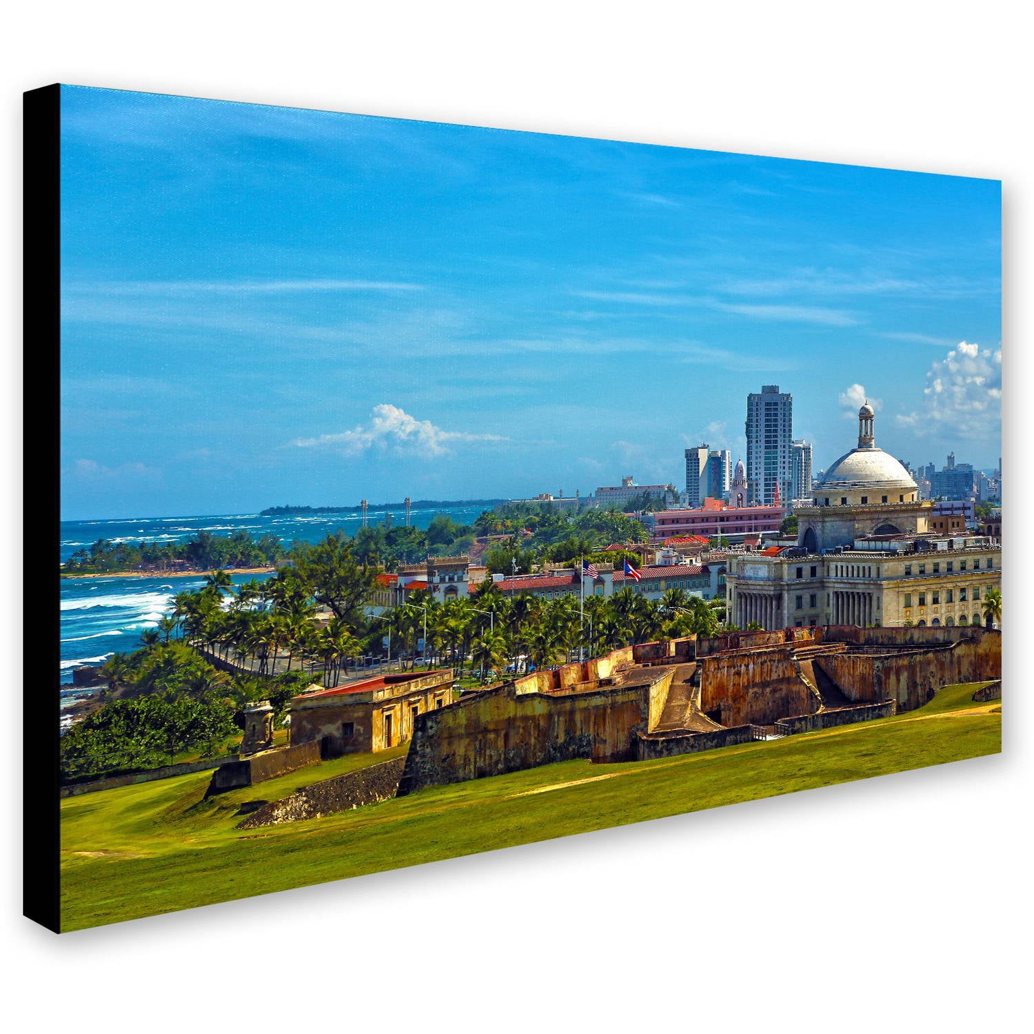 Trademark Fine Art "Old San Juan" Canvas Art by CATeyes