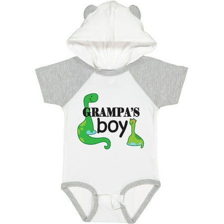 

Inktastic Grampas Boy Grandson Dinosaur Gift Baby Boy Bodysuit