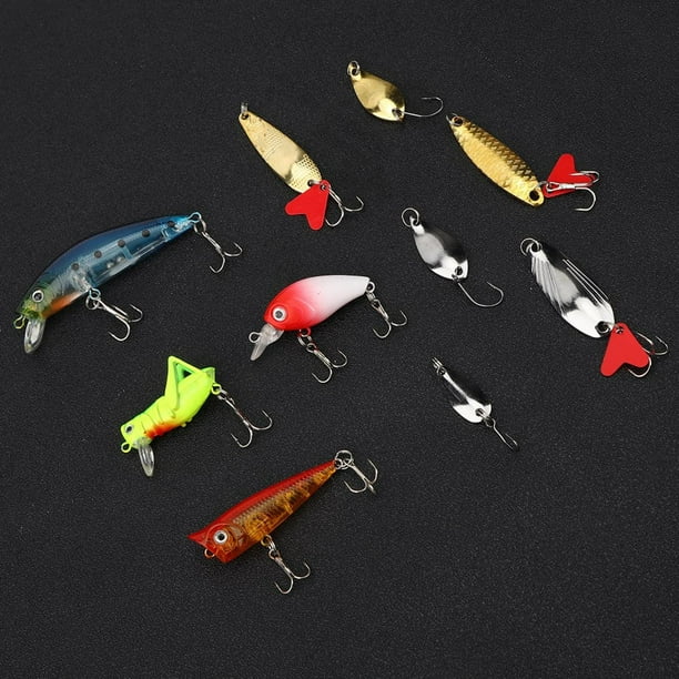 Fosa Sequins Fishing Lure Kit Mini Reusable Artificial Bait with Hook  Fishing Accessory,Fishing Lure,Sequins Fishing Lure 
