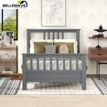 thumbnail image 2 of Bellemave Wood Bed Frame with Headboard and Footboard Modern Bedroom Furniture Platform Bed for Teens Adult, Twin Size , Gray, 2 of 10