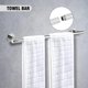 thumbnail image 2 of Toalleros de 5 piezas para baño Juego de accesorios de baño de acero inoxidable Soporte para toallas de baño Juego de barra de toalla de baño resistente montado en la pared Juego de accesorios de baño, 2 of 5