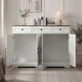 thumbnail image 7 of 61.81‘’ Large Cat Litter Enclosure,Dog-Proof Enclosure for self-Cleaning Litter Boxes,Power Outlet,White, 7 of 7