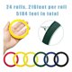 thumbnail image 2 of Juego de cintas para pizarra blanca, 24 rollos de 66 m x 3 mm y 14 rollos negros, 2 of 7