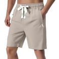 thumbnail image 2 of Cargo Shorts for Men – Relaxed Fit Shorts with Zipper Pocket Men's Casual Shorts Summer Comfortable Loose Fit Elastic Waist Breathable Outdoor Sports Short Pants With Zipper Pockets For Daily Wear, 2 of 5