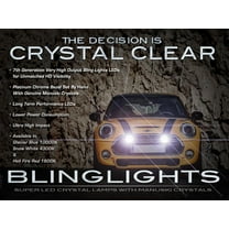 New Mini Cooper Bumper Grille LED Driving Lights Fog Lamps R50 R52 R53 R55 R56 R57