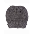 thumbnail image 2 of Gravity Threads Bonnet Doux Surdimensionné Tendance + Gants d'Hiver - Gris, 2 of 2