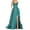 D-Mint Green, variant on Adeawade Women Summer Dresses Sleeveless Prom Dresses Ladies Long Round Neck Halter Backless Spaghetti Party Prom Dress Side Slit Wedding Evening Party Dress With Pockets Basic Wear M White