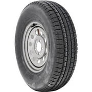 Taskmaster A225R645SM 5 on 4.5 in. TR225 Radial Trailer Tire with 15 in. Silver Mod Wheel