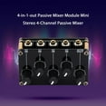 thumbnail image 2 of NATEFEMIN Passive Audio Mixer Portable 4 Channel 3.5mm Stereo Line Volume Controls Recording Low Noise Compact, 2 of 9