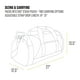 thumbnail image 5 of Bolsa de lona Carhartt Classic Redonda 60 L Resistente al Agua Marrón, 5 of 6