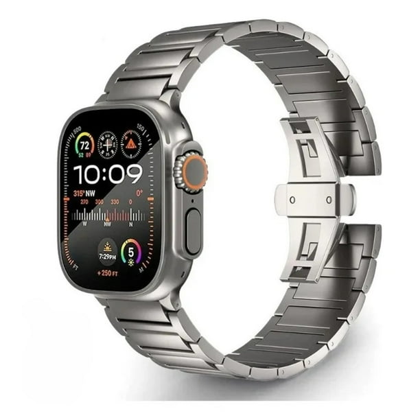 Correa de Titanio para Apple Watch, Compatible con Todas las Series