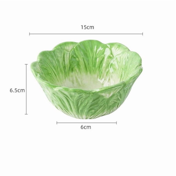 Easter Ceramic Cute Cartoon Hand Painted Animal Tableware Rabbit Cabbage Fruit Salad Dessert Bowl Steak Plate Dinnerware