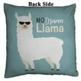 thumbnail image 2 of PKQWTM Cute Cartoon Llama Design Reversible Mermaid Cushion Cover Home Decor Sequin Pillow Case Size 18x18 inches, 2 of 2