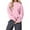 Pink, variant on Women's Fashion Lightweight Long Sleeve Pullover with Pockets Preppy Graphic Hoodie with Bow Print for Everyday Wear,Blue,XL