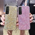 thumbnail image 3 of case for Samsung Galaxy S23 FE Glitter Case, Cute Sparkle Bling Shiny Diamond Women Girls Cases Rubber Slim Shockproof Drop Phone Protective Cover for Galaxy S23 FE (Pink), 3 of 6