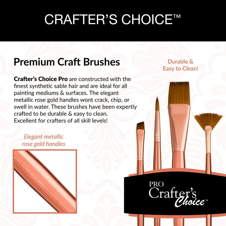 Royal & Langnickel Crafter's Choice Pro Round Brush Set