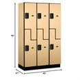thumbnail image 3 of Salsbury Industries  Extra Wide Designer Wood Locker - Black, 3 of 3