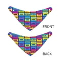 thumbnail image 3 of Naloa Cassette Tapes Dog Bandana Large and Small-Dog Scarf Bib Handkerchief Accessories for Dogs and Cats(S-L)-Large, 3 of 5